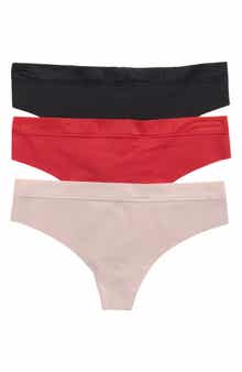 Calvin Klein Raw Edge Assorted 3-Pack Thongs