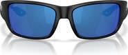 Costa Del Mar Schoolie 56mm Polarized Mirrored Rectangular Sunglasses