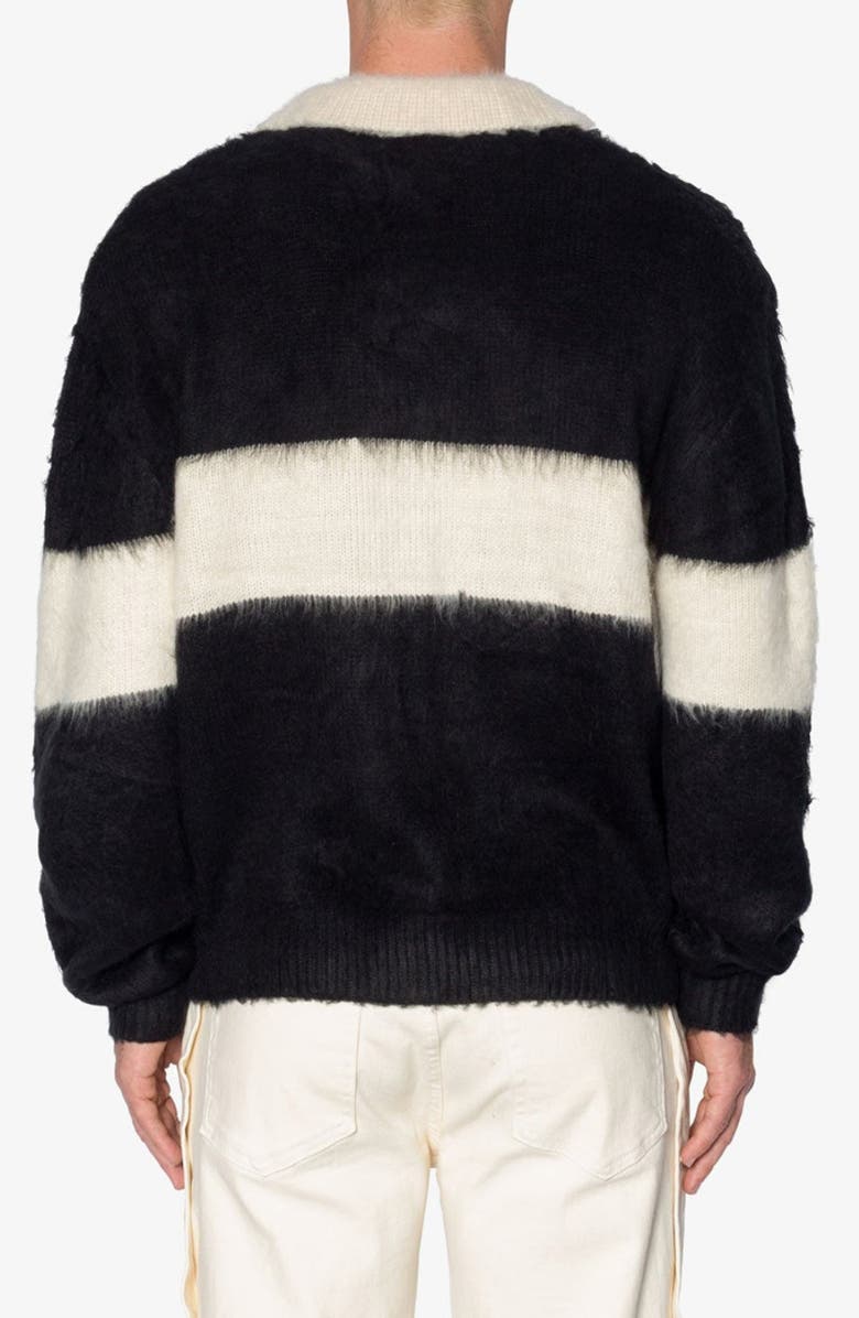 mnml Stripe Cotton Rugby Sweater, Alternate, color, 