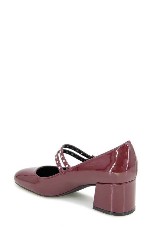 Reaction Kenneth Cole Leeann Studded Mary Jane Pump In Red