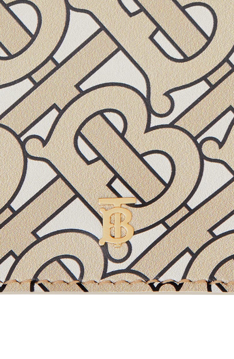 Burberry Lark Logo Print Leather Wallet, Alternate, color,