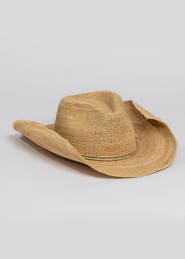 Hat Attack Raffia Crochet Cowboy