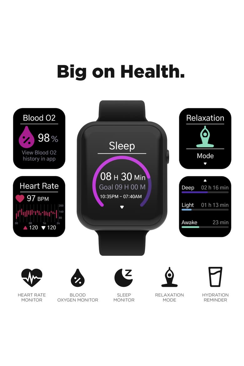 iTouch Air 4 Smartwatch, 41mm, Alternate, color, BLACK
