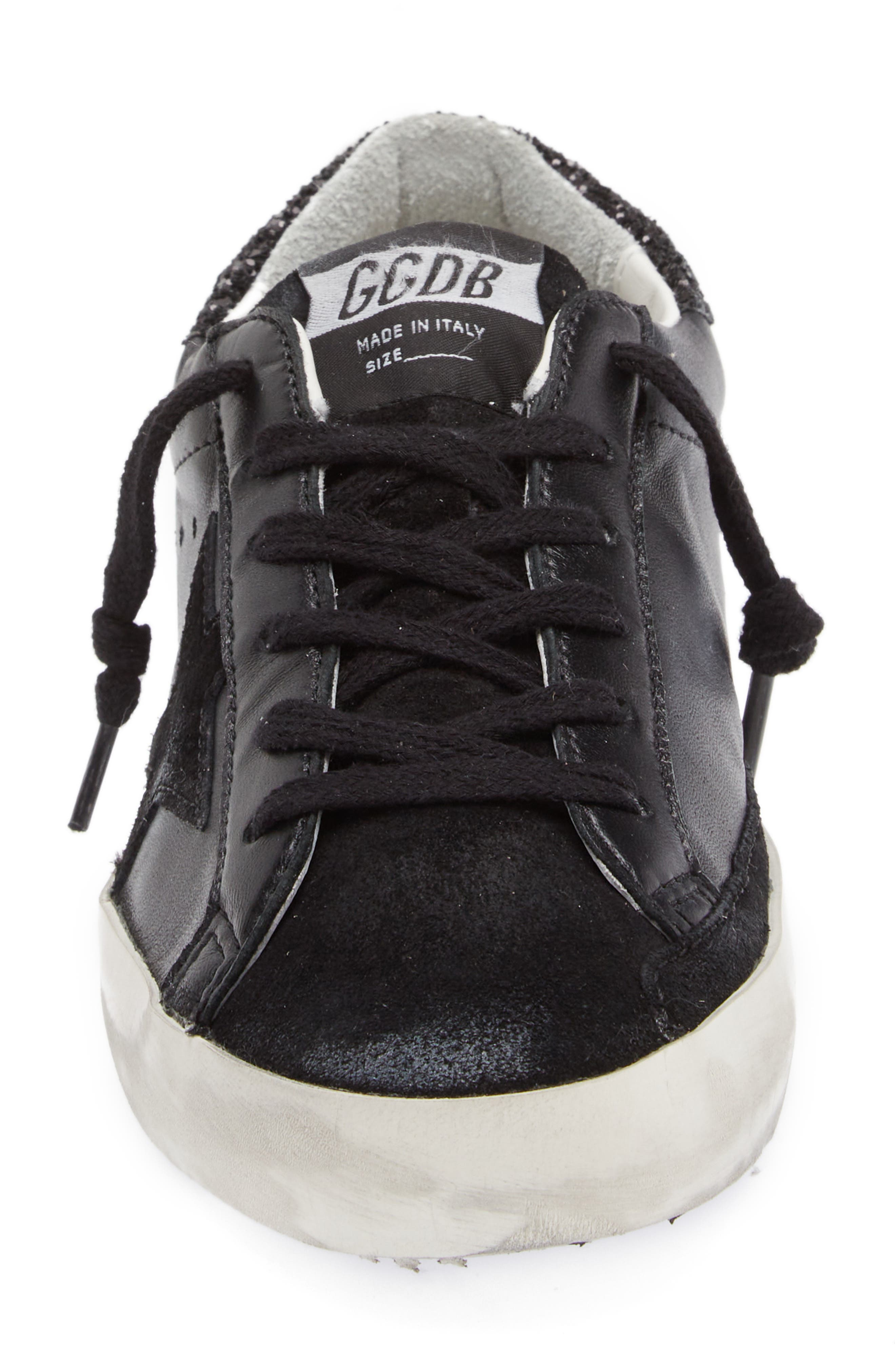 Golden Goose Super-Star Low Top Sneaker, Alternate, color, Black