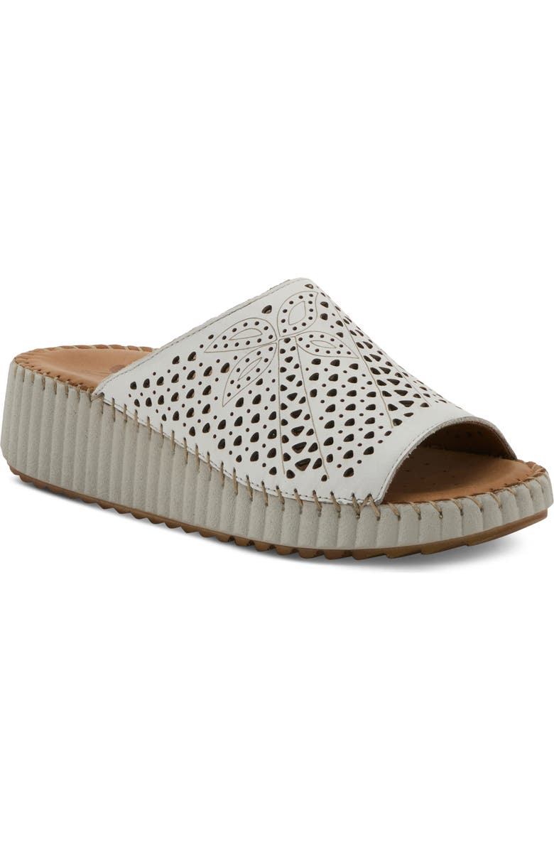 Spring Step Rhydian Wedge Sandal, Main, color, White