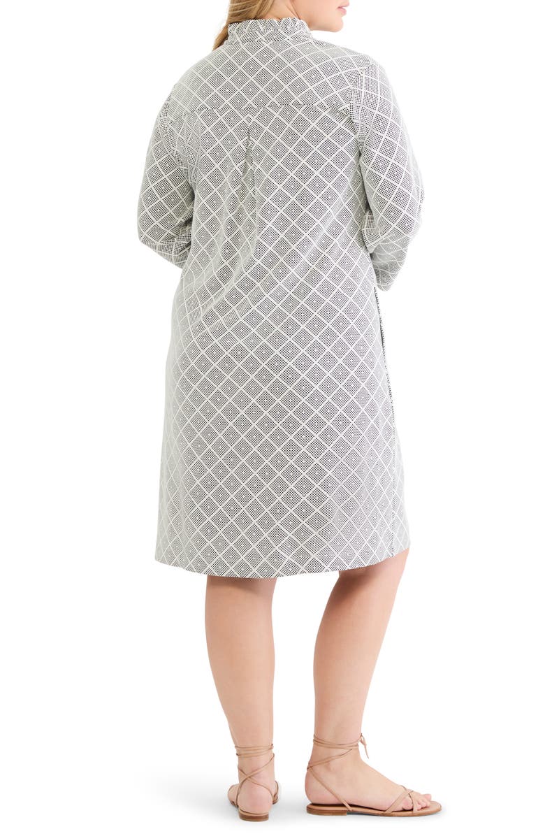 NIC+ZOE Clementine Diamond Print Sheath Dress, Alternate, color, Black Multi