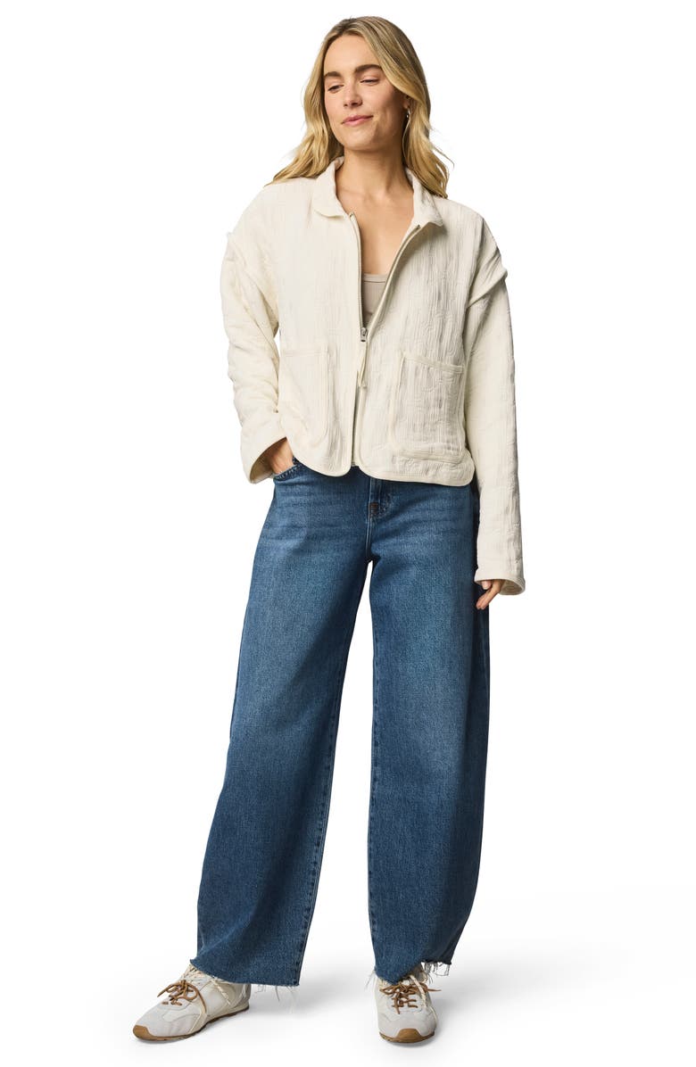 Splendid Dahlia Quilted Jacket, Alternate, color, Moonstone Grey