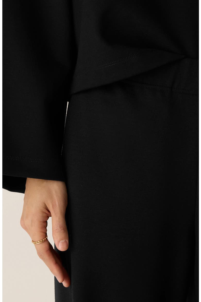 Ponte Ankle Jogger Pants, Alternate, color, BLACK