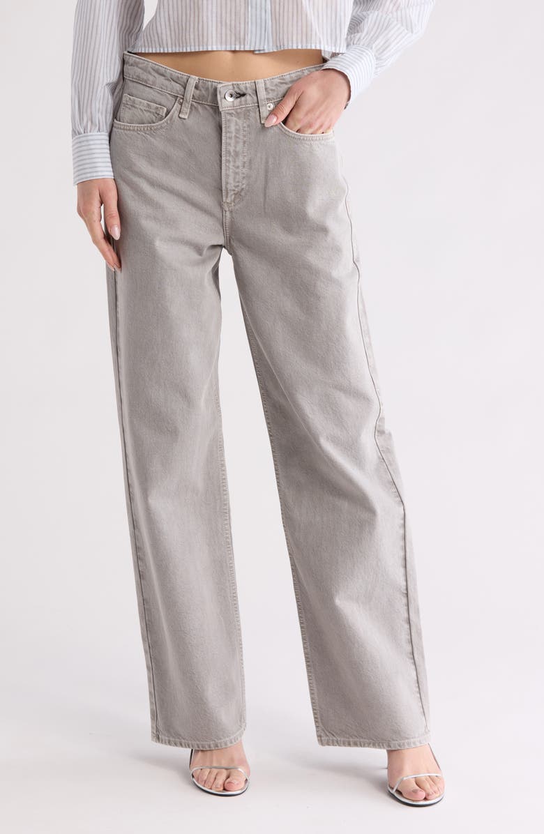 rag & bone High Waist Wide Leg Pants, Main, color,