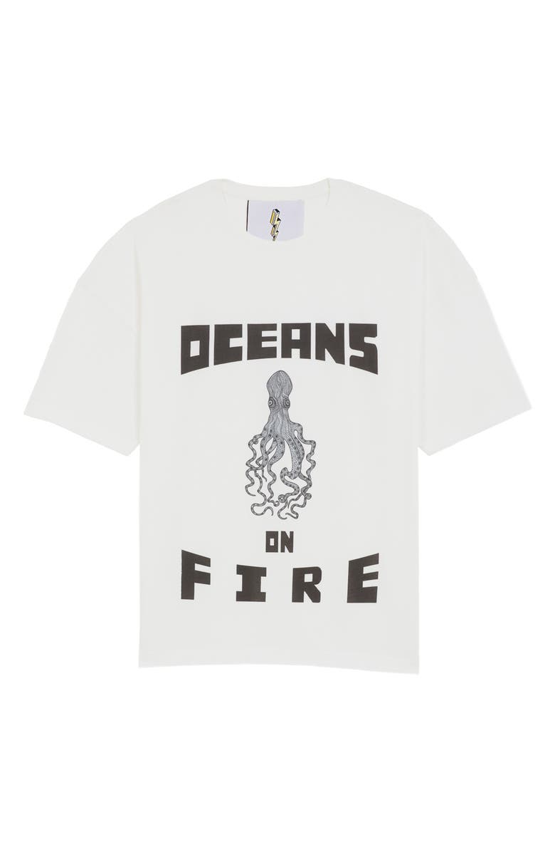 THE RAD BLACK KIDS Oceans on Fire Graphic T-Shirt, Main, color,