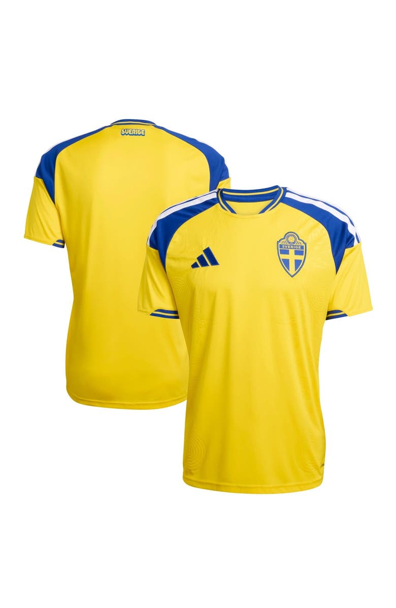 adidas Men's adidas  Yellow Sweden National Team FIFA x World Cup 2026 Home Replica Jersey, Main, color, Yellow