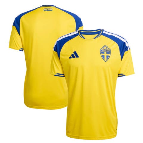 Men's adidas  Yellow Sweden National Team FIFA x World Cup 2026 Home Replica Jersey