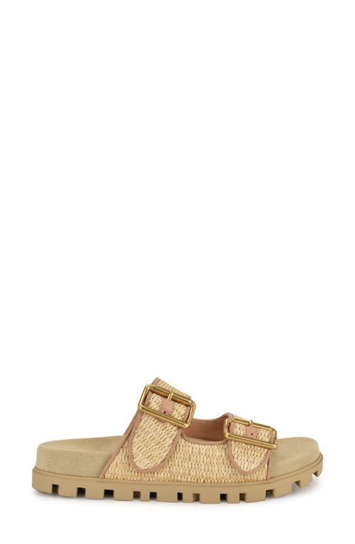 Nine West Timma Two-strap Platform Sandal In Light Natural