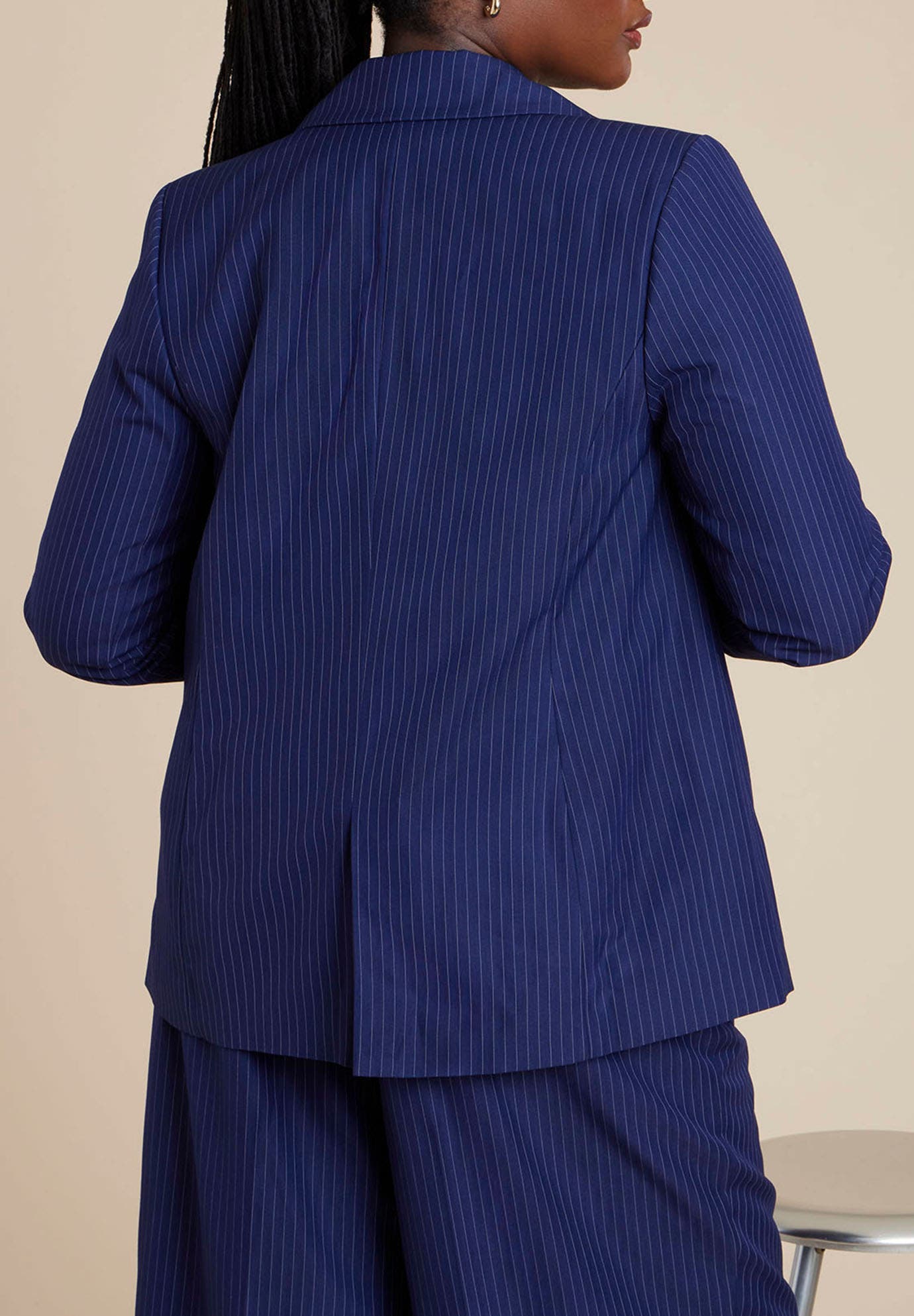 Pinstripe Blazer - image 2