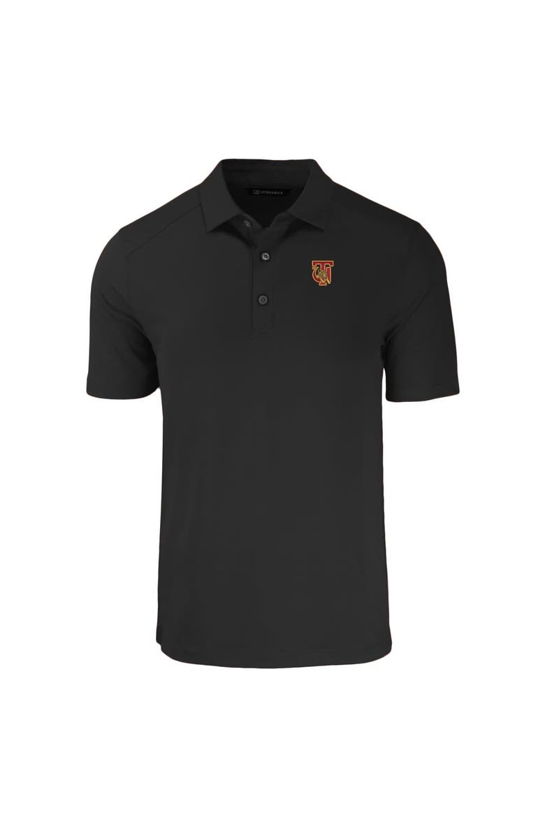 Men's Cutter & Buck Black Tuskegee Golden Tigers Big & Tall Forge Eco Stretch Recycled Polo, Alternate, color, Black
