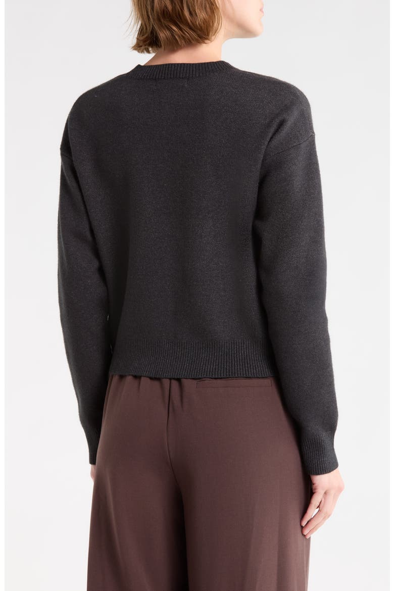 Bear Crop Sweater, Alternate, color, CHARCOAL