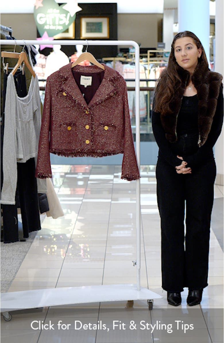 Sylvia Metallic Blazer, sales video thumbnail