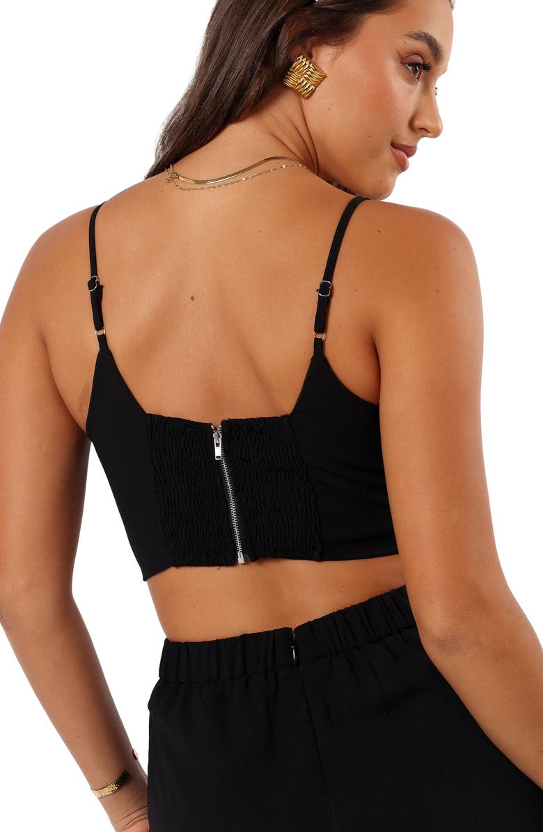 Petal & Pup Zanita Crop Tank & Midi Skirt Set, Alternate, color, Black