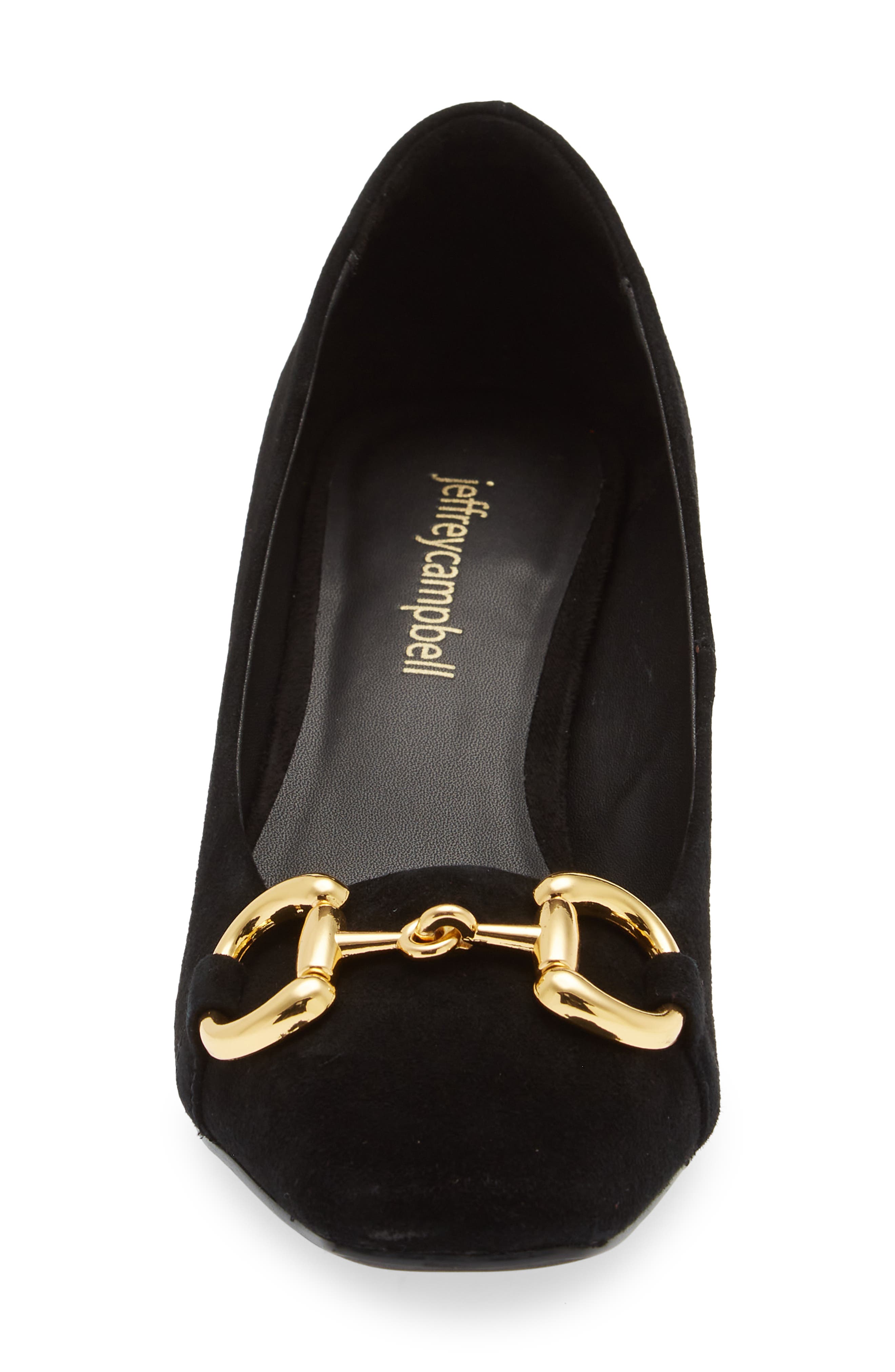 Linnae Pump, Alternate, color, BLACK SUEDE GOLD