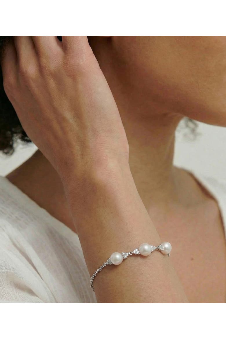 White Freshwater Pearl Rory Bracelet, Alternate, color, White Pearls