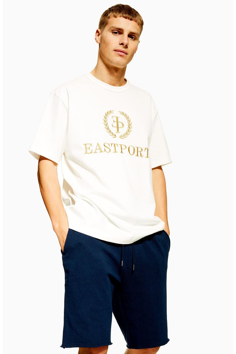 Jersey Sweat Shorts, Alternate, color, NAVY BLUE