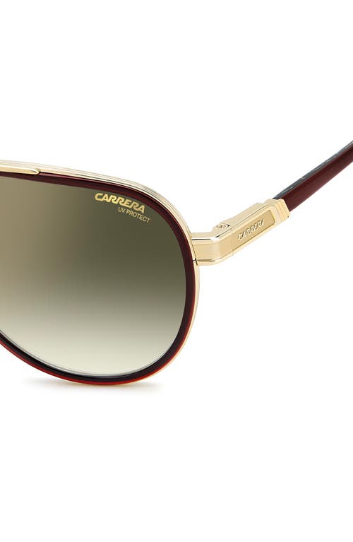 Carrera Eyewear 61mm Gradient Pilot Sunglasses