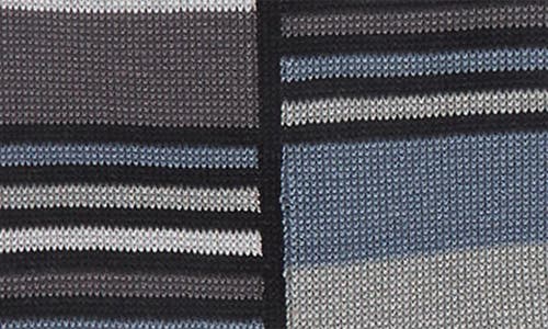 Bugatchi Striped Mercerized Cotton Blend Dress Socks In Black