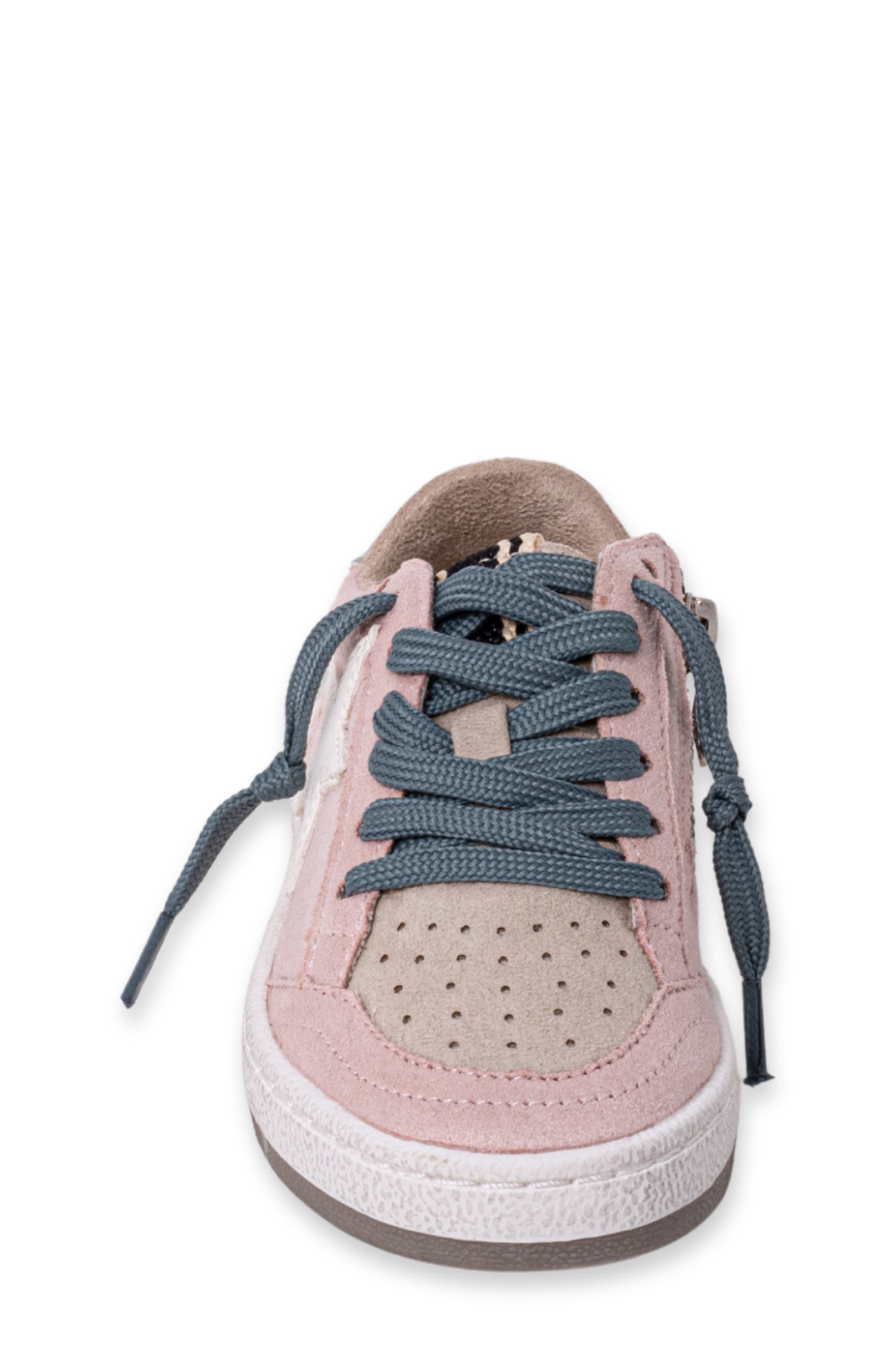 Kids' Paz Mini Sneaker, Alternate, color, PINK SUEDE