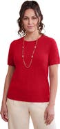 Jessica London Fine Gauge Crewneck Knit Shell