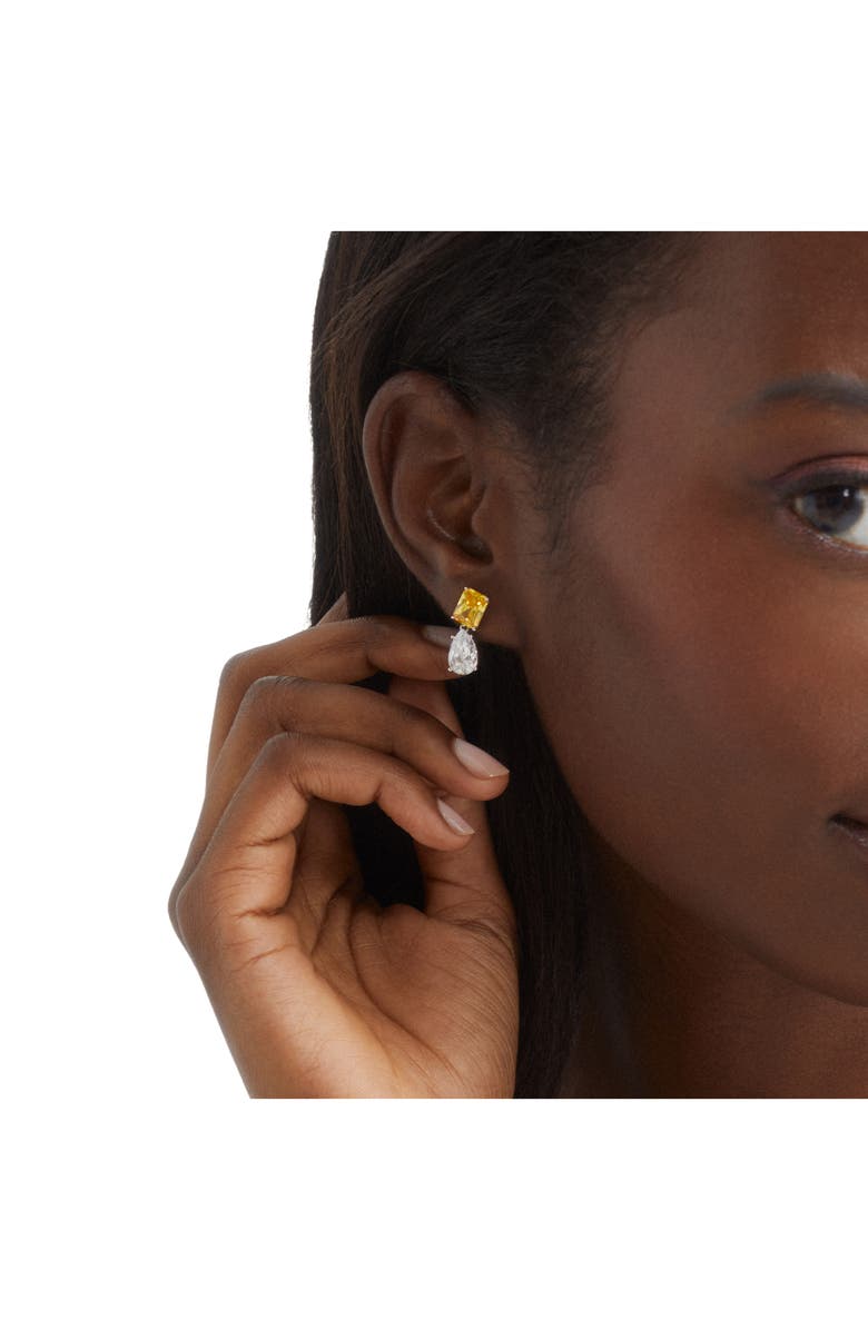 Nadri Soleil Cubic Zirconia Drop Earrings, Alternate, color,