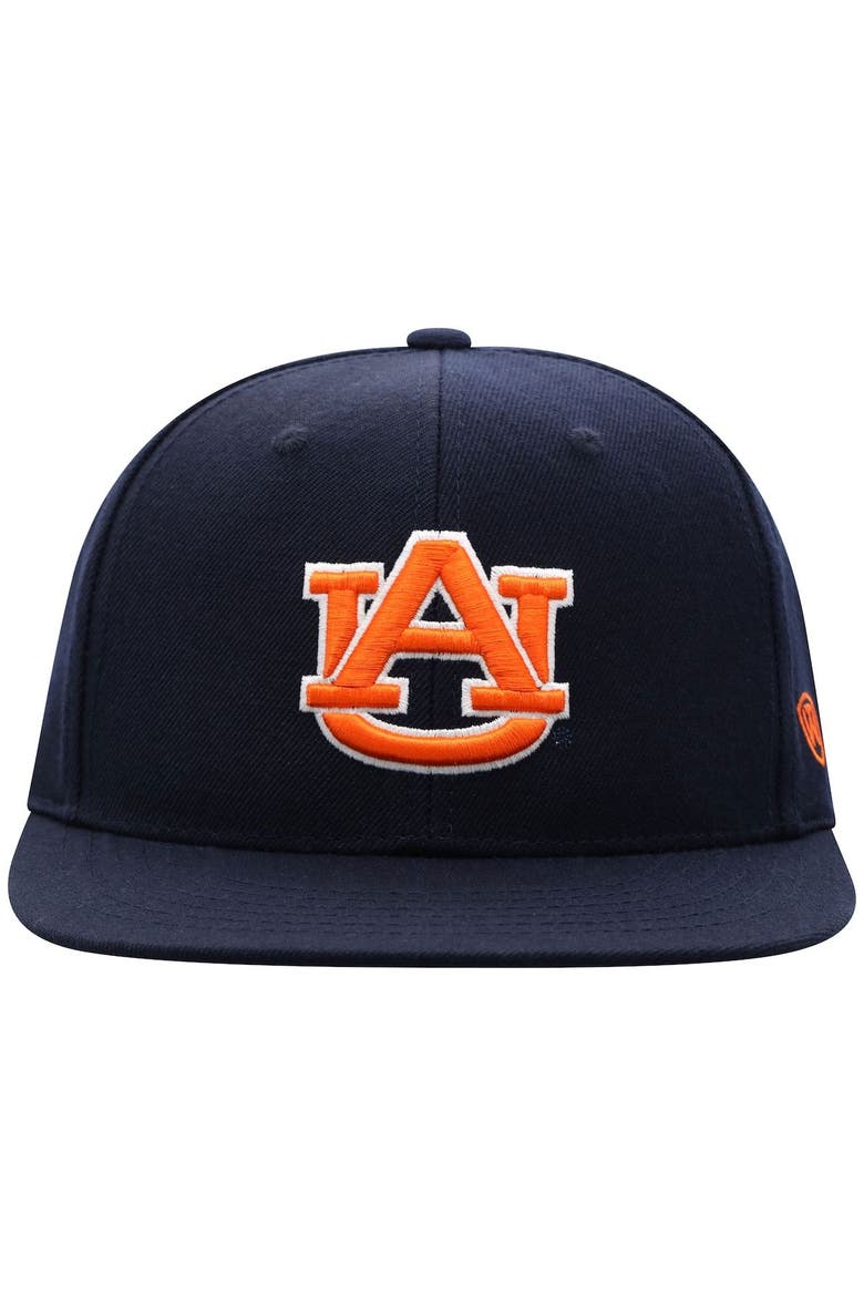 Men's Top of the World Navy Auburn Tigers Team Color Fitted Hat, Alternate, color, Navy