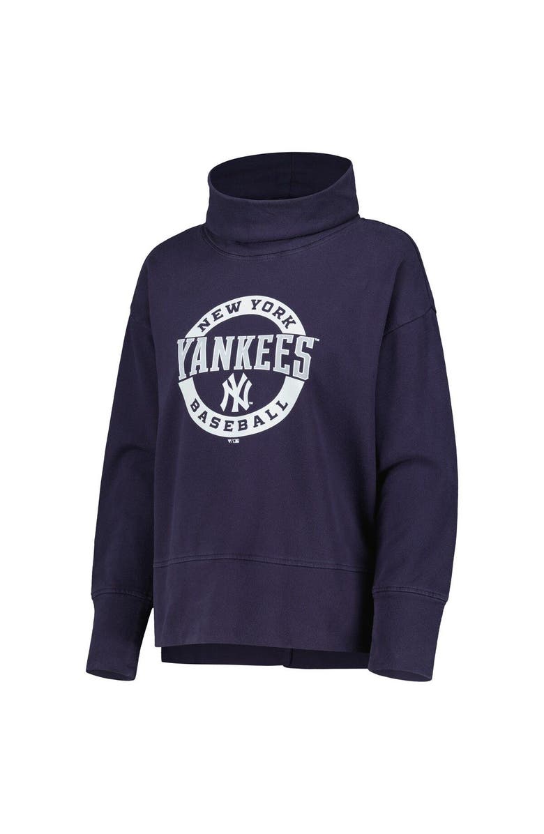 LEVELWEAR Women's Levelwear Navy New York Yankees Sunset Farm Team Pullover Sweatshirt, Alternate, color, Navy