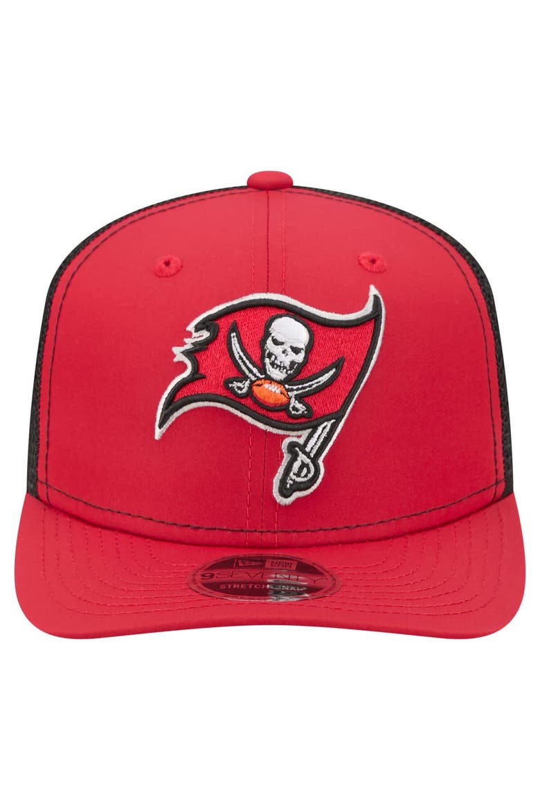 Men's New Era  Red Tampa Bay Buccaneers 9SEVENTY Trucker Adjustable Hat, Alternate, color, Red