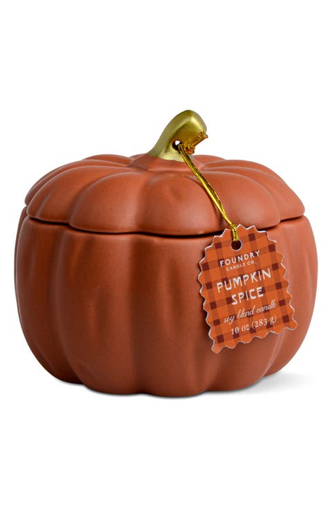 Apple Cider Matte Ceramic Pumpkin Candle