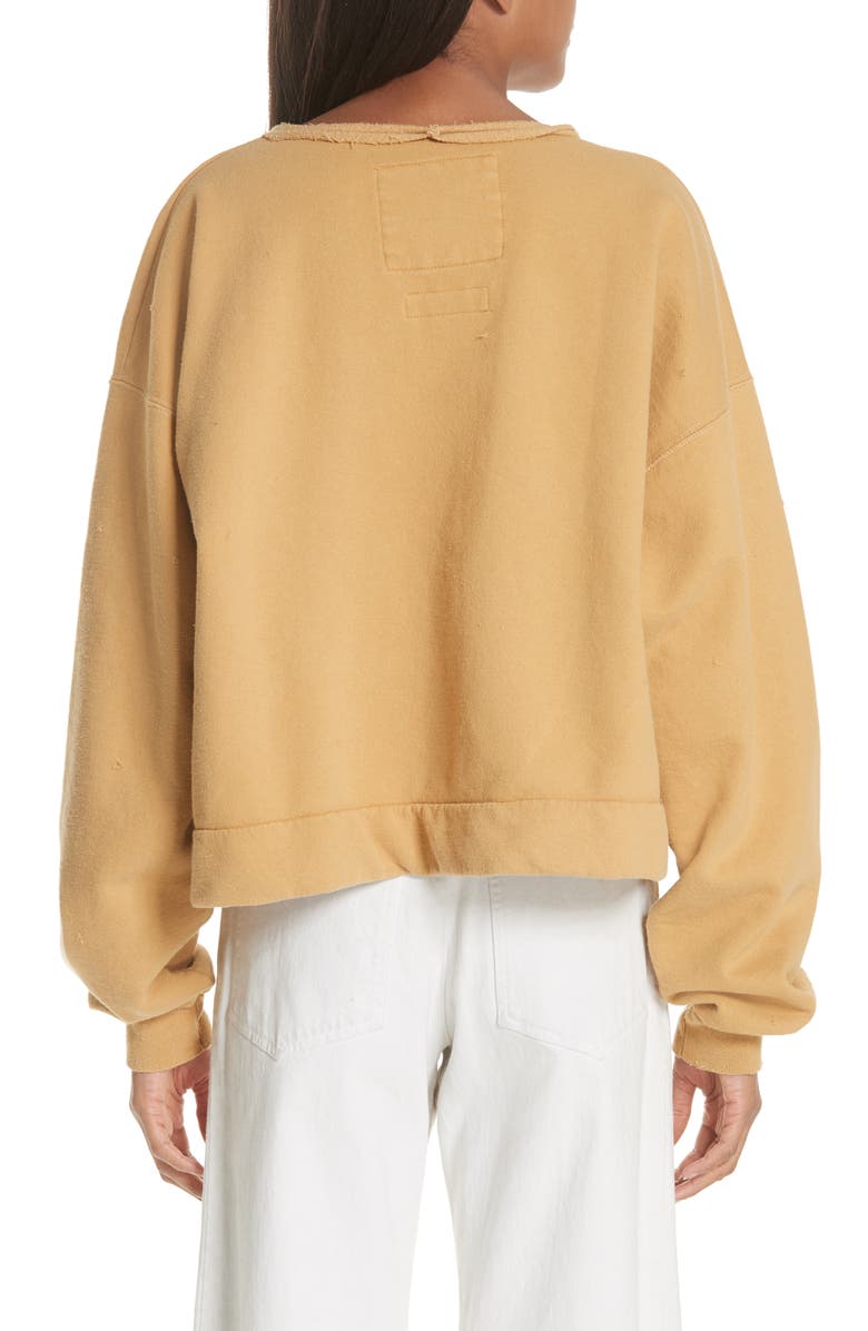 Rachel Comey Mingle Distressed Sweatshirt, Alternate, color,