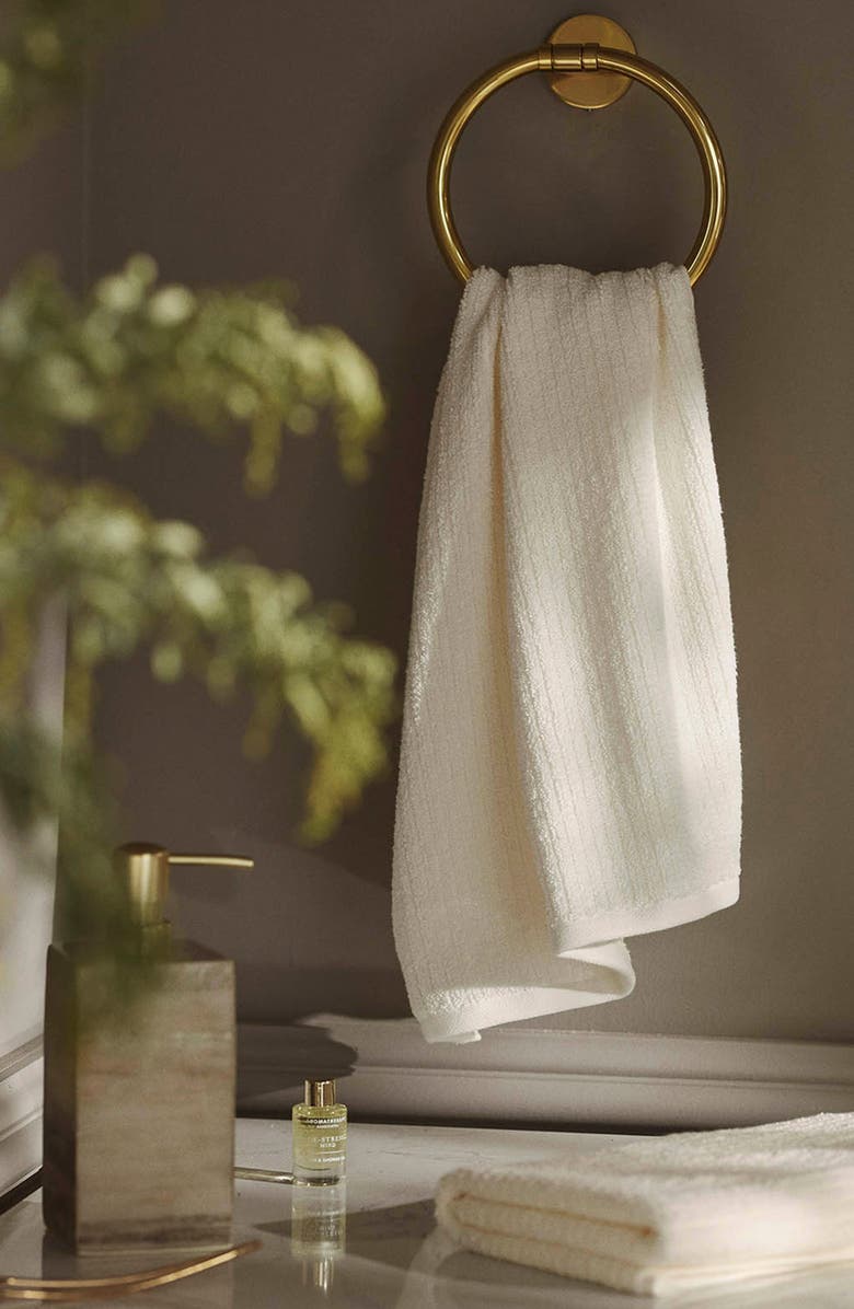 Boll & Branch Spa 6-Piece Organic Cotton Bath Sheet Set, Alternate, color, Cream