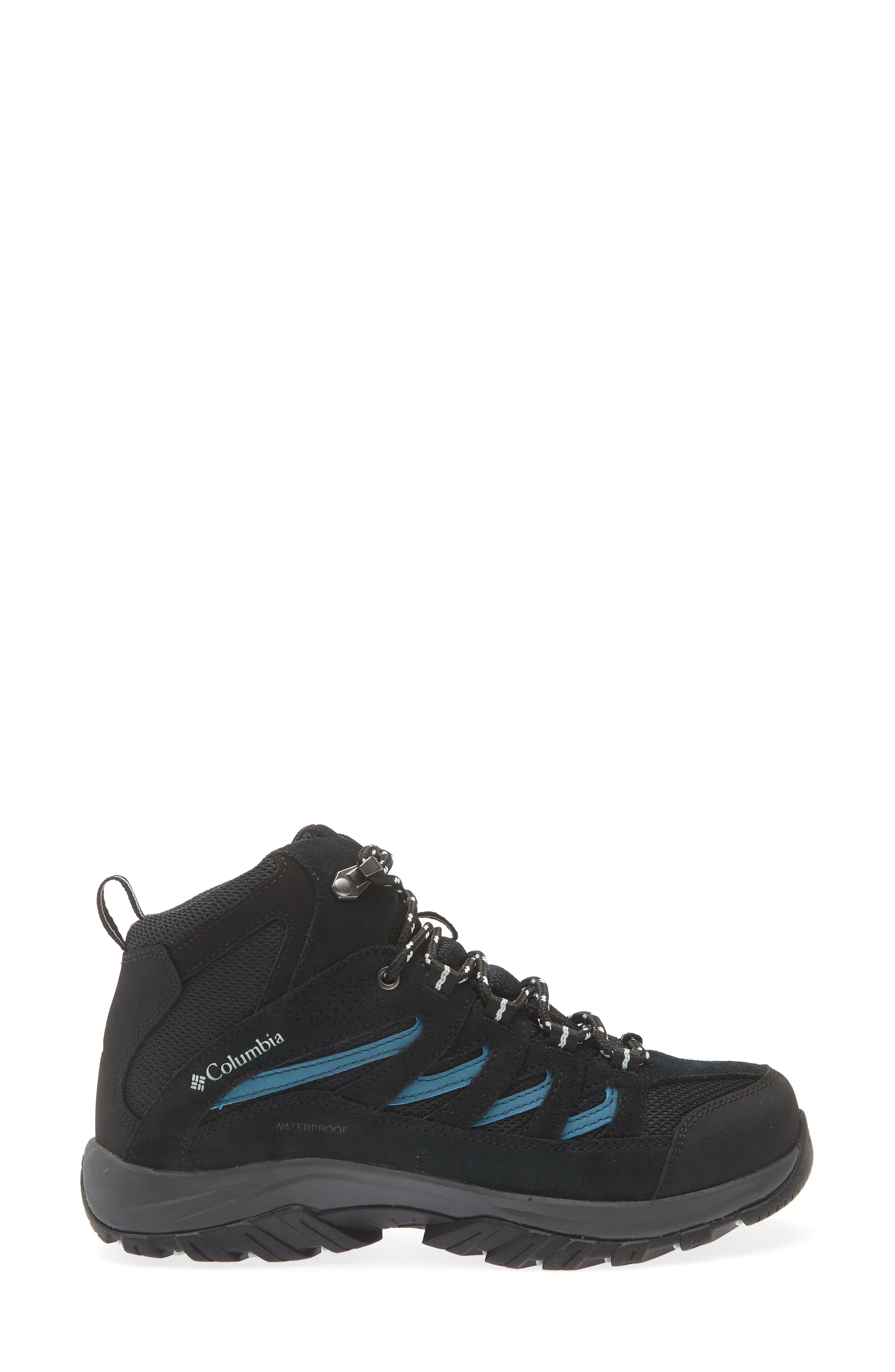 Columbia Crestwood Hiking Shoe, Alternate, color, Black/ Skylight