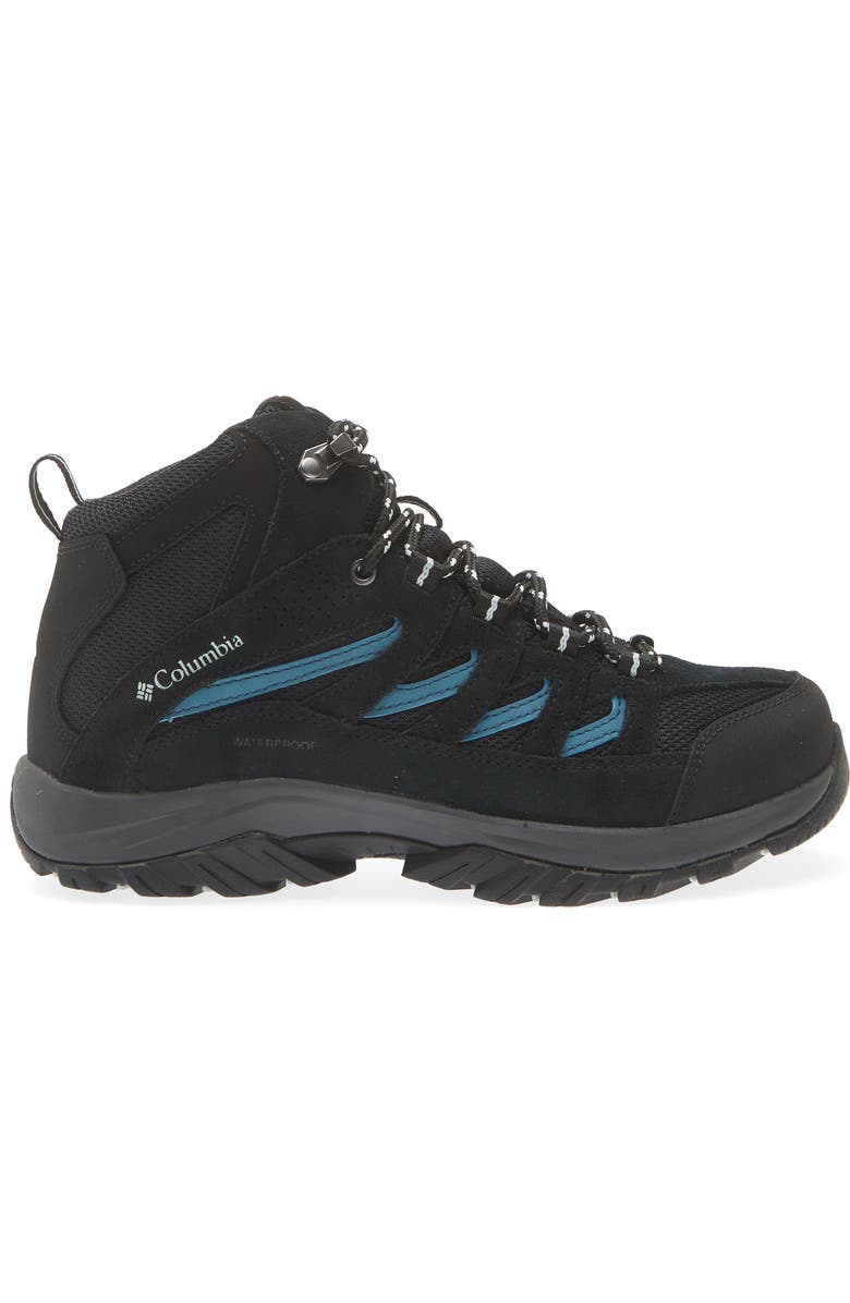 Columbia Crestwood Hiking Shoe, Alternate, color, Black/ Skylight