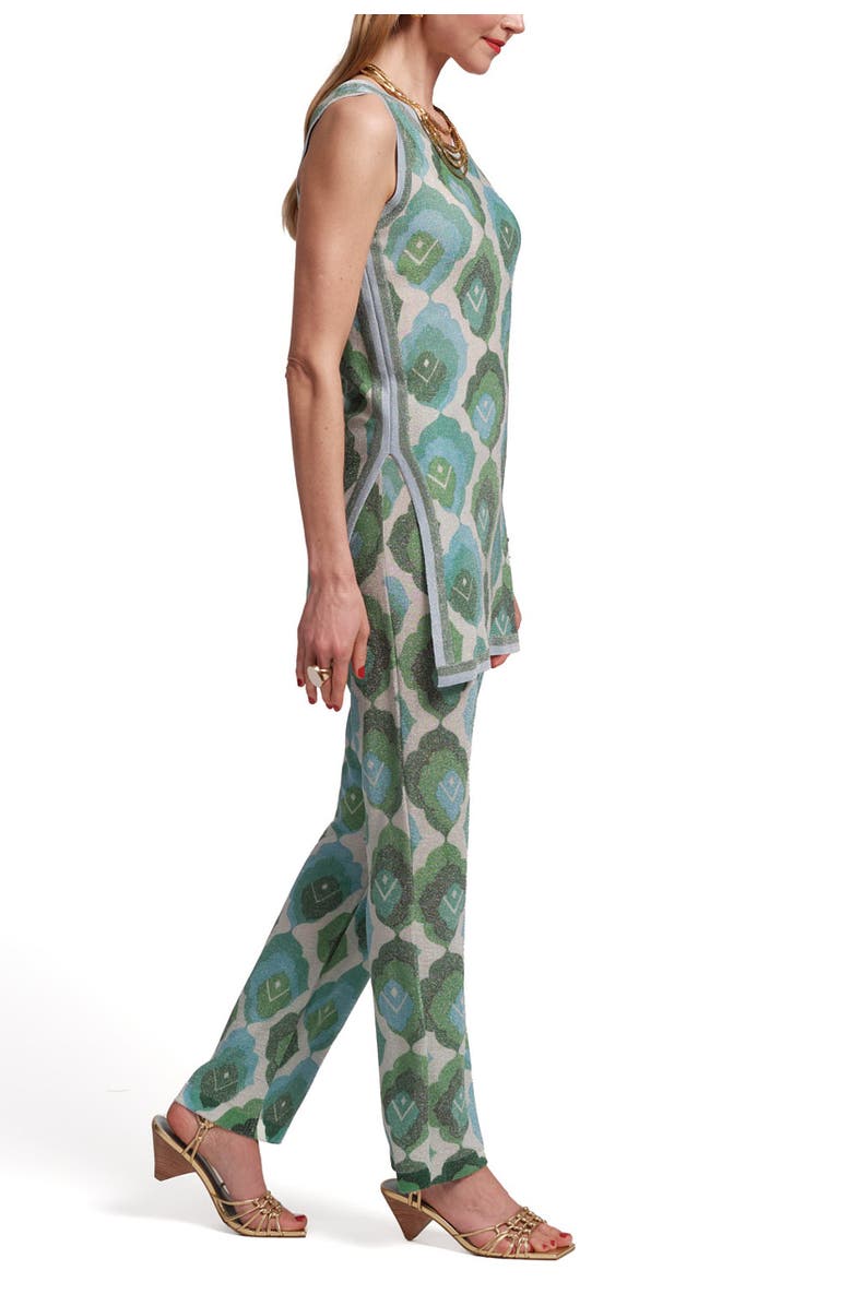Frances Valentine Robbie Pant Graphic Leaf, Alternate, color, Blue/Green/Multi