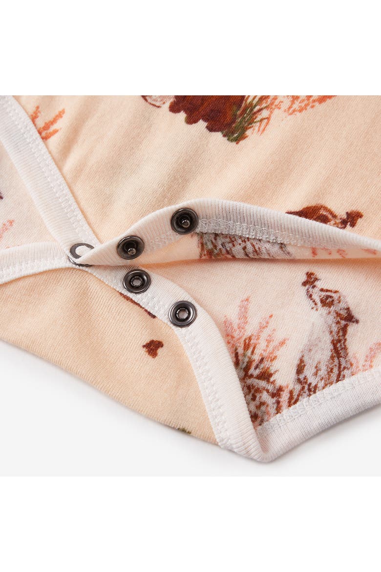 Organic Cotton Long Sleeve One Piece, Alternate, color, Floral Fox