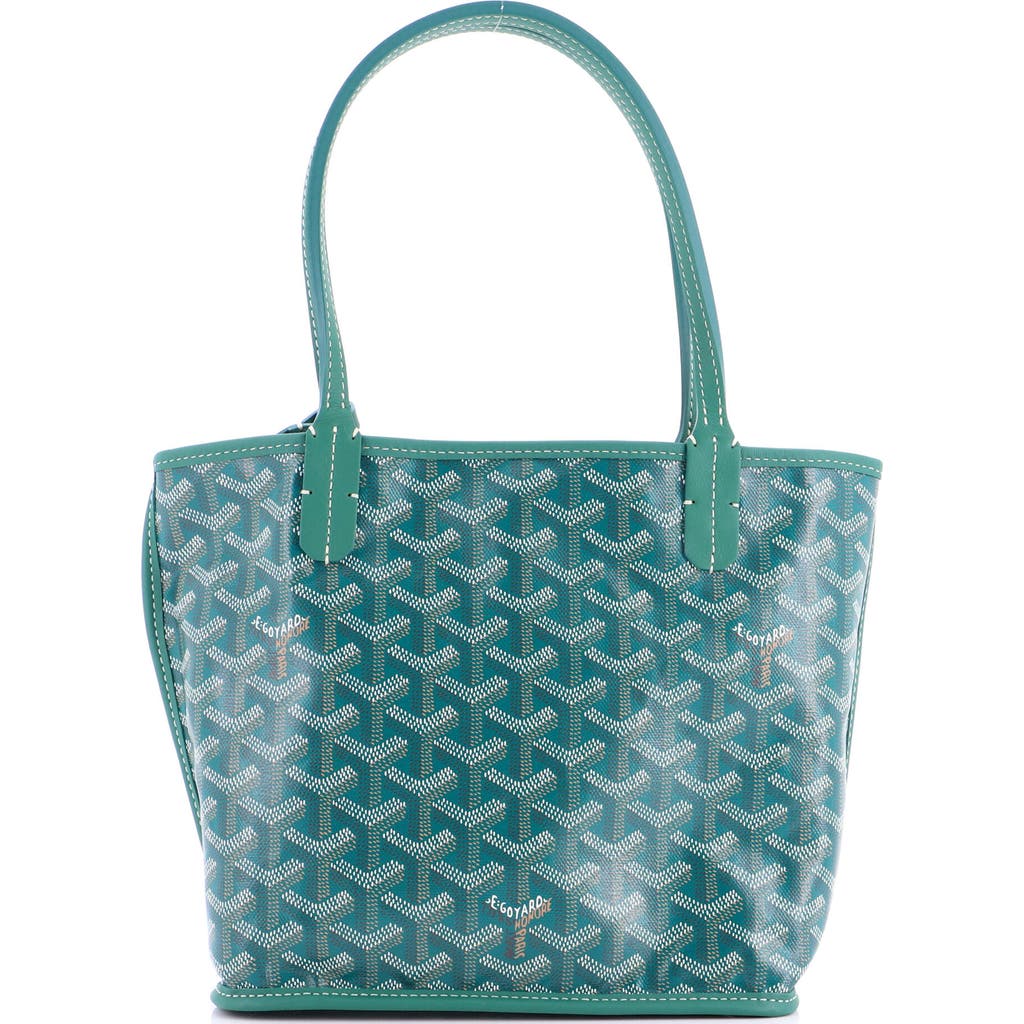 Pre-Owned Goyard Anjou Reversible Tote Coated Canvas Mini in Green  product