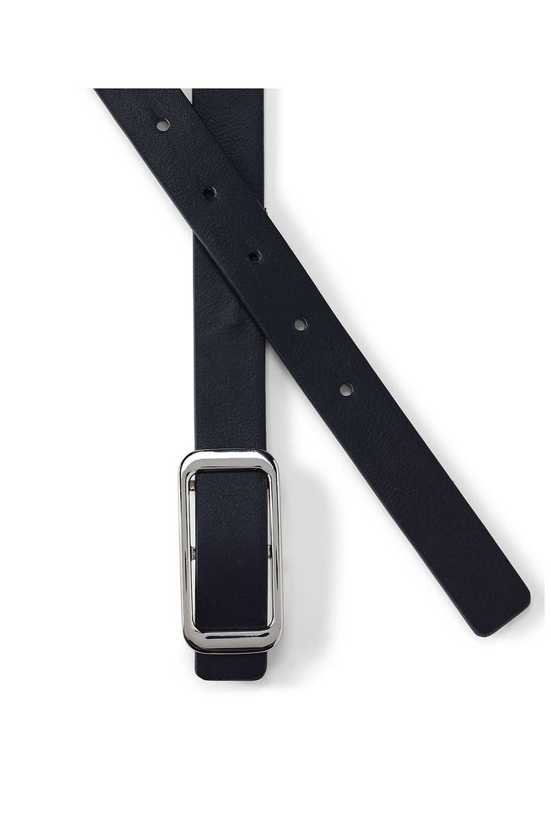 Faux Leather Classic Skinny Belt Set, Alternate, color, Black/Cognac