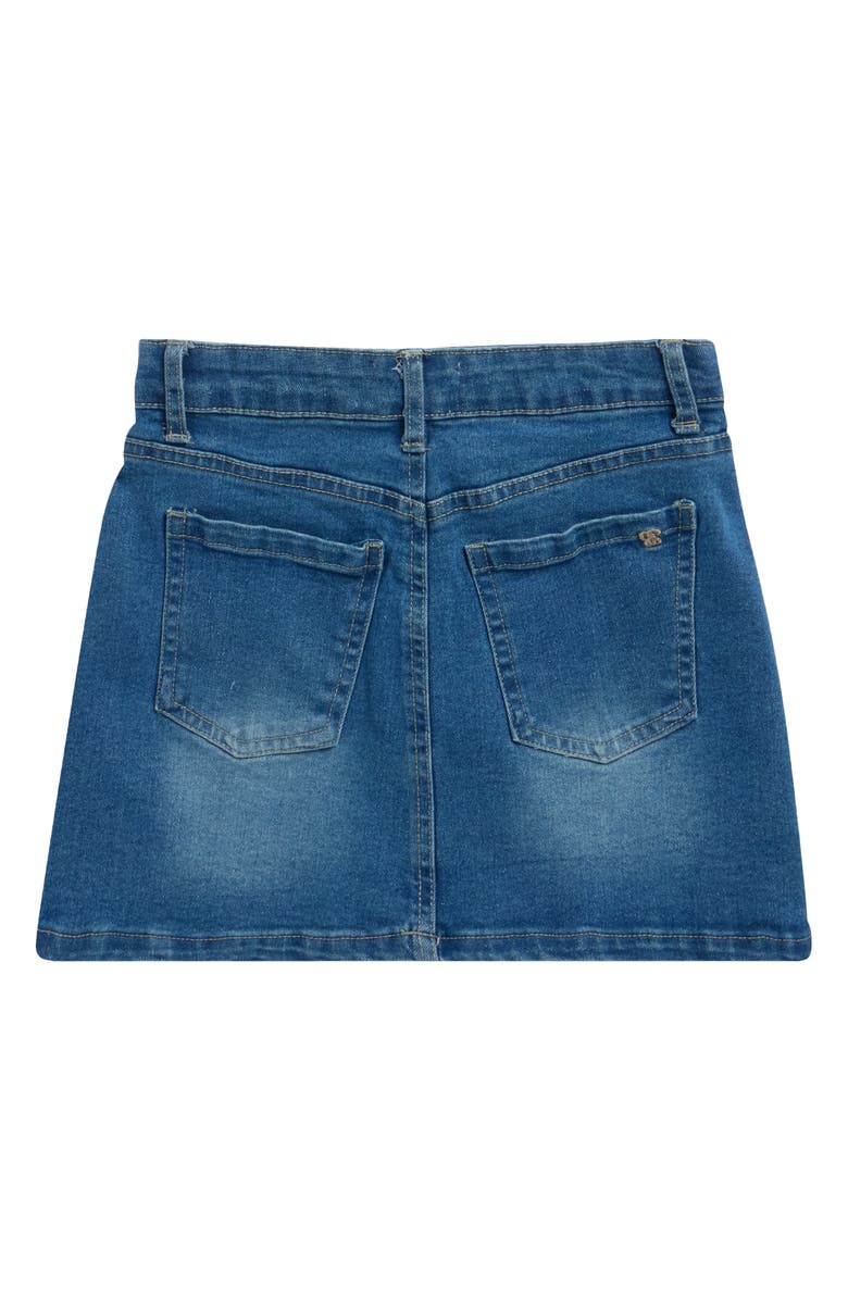 Jessica Simpson Kids' Rhinestone Denim Skirt, Alternate, color, Medium Wash