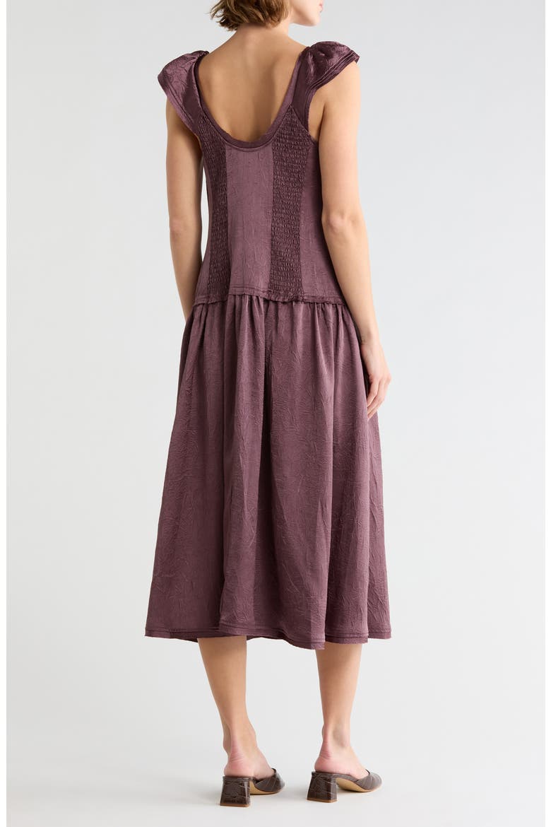 Loveday Midi Dress, Alternate, color, BROWN
