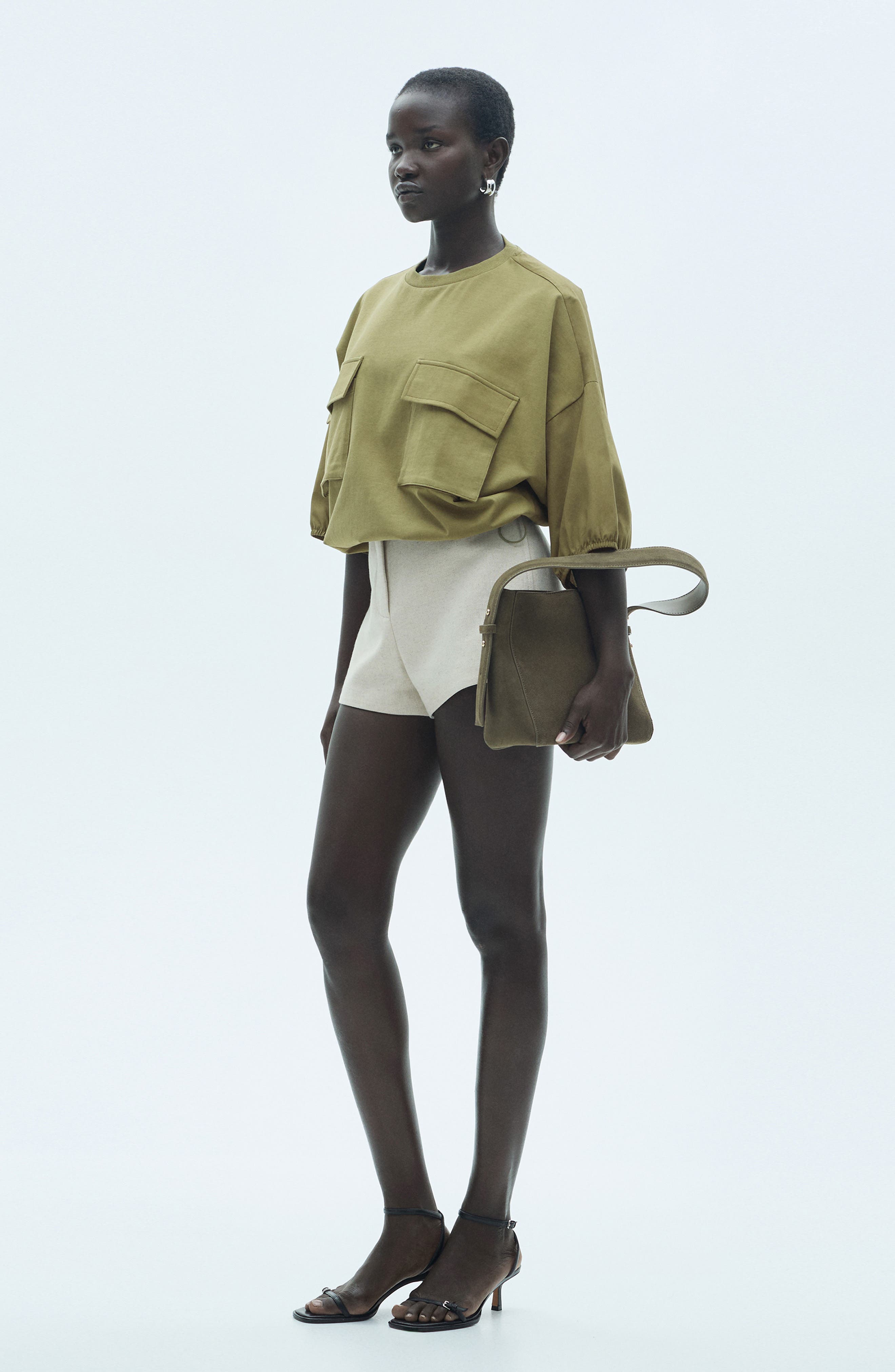 Oversize Cargo Pocket Cotton T-Shirt - image 2