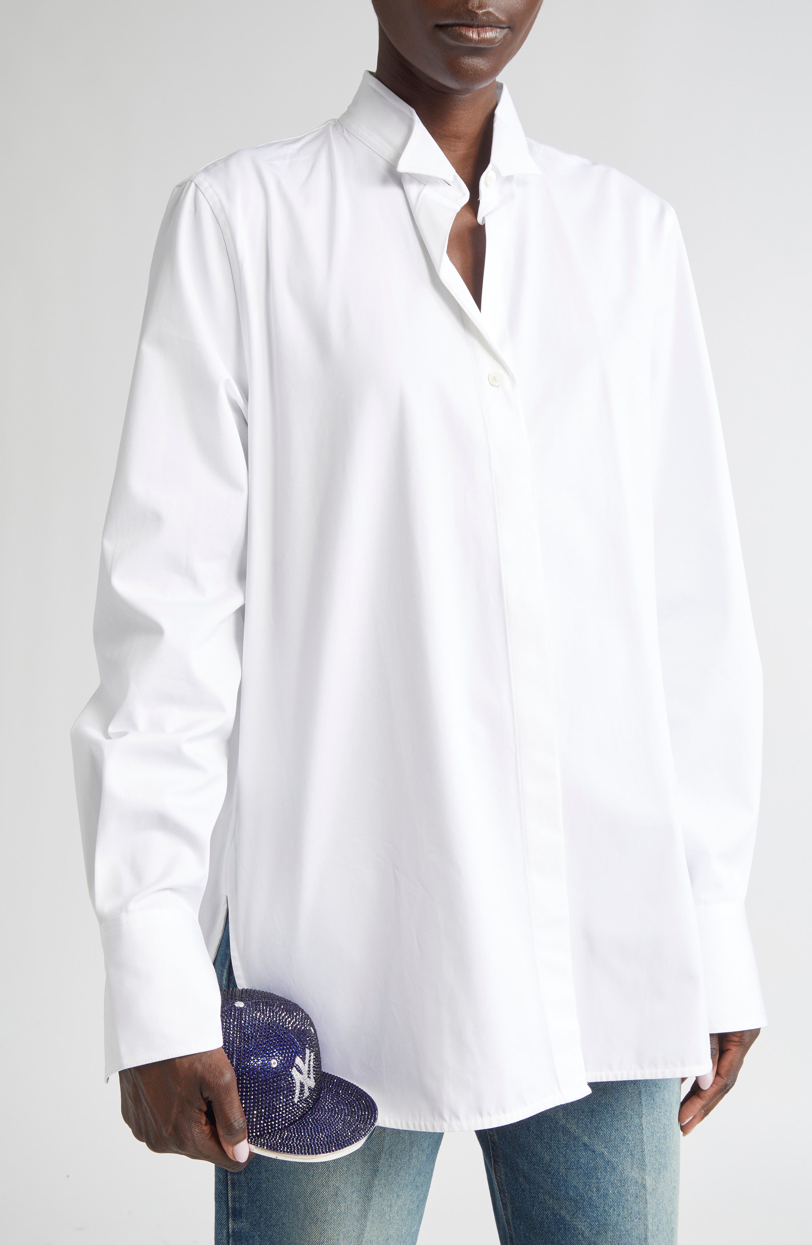 JUDITH LEIBER COUTURE MLB<sup>™</sup> New York Yankees Baseball Cap Clutch, Alternate, color, Silver Dark Indigo Multi