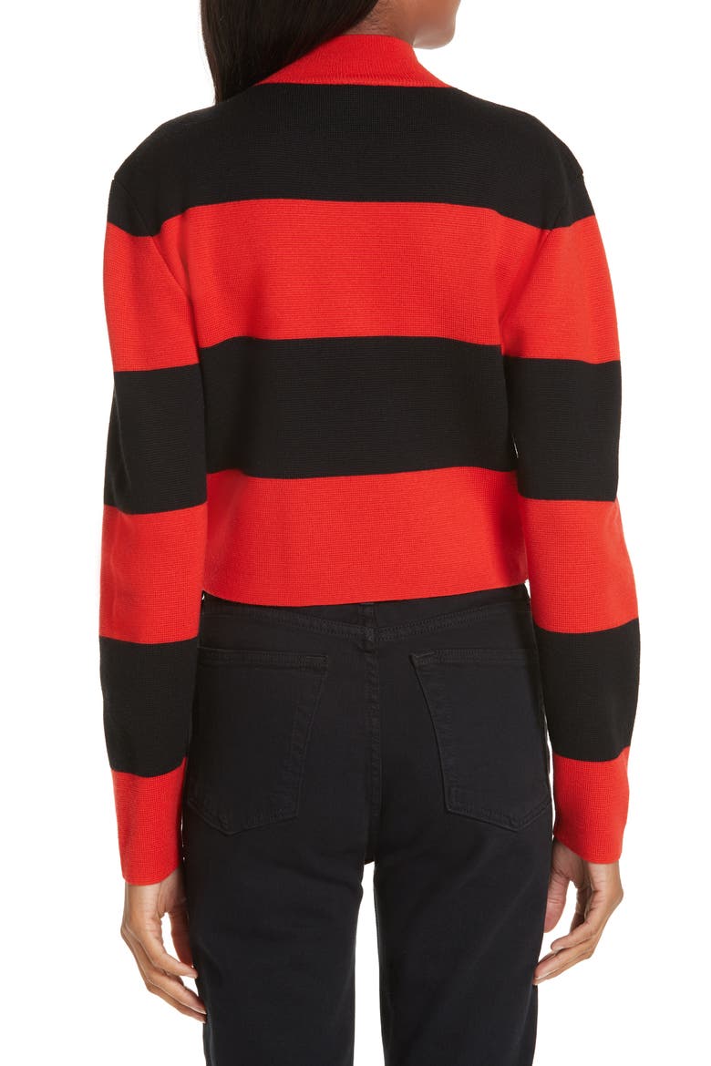 Stripe Wool Sweater, Alternate, color, RED AND BLACK COMBO