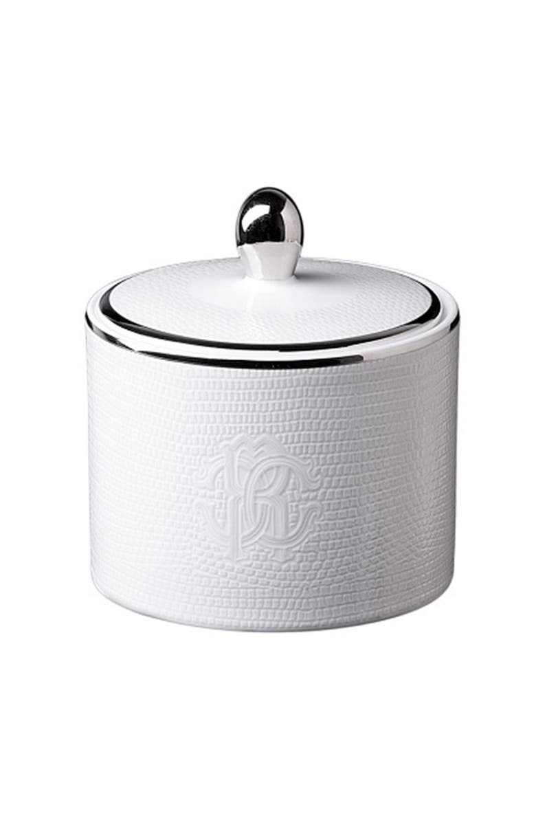 Roberto Cavalli Classic Sugar Pot, Main, color, Lizard Platin