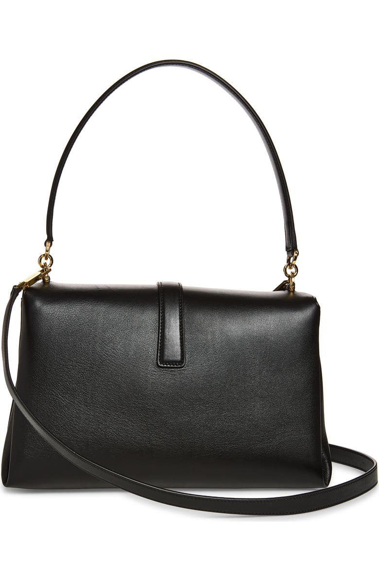 FERRAGAMO Medium Leather Top Handle Bag, Alternate, color, Nero