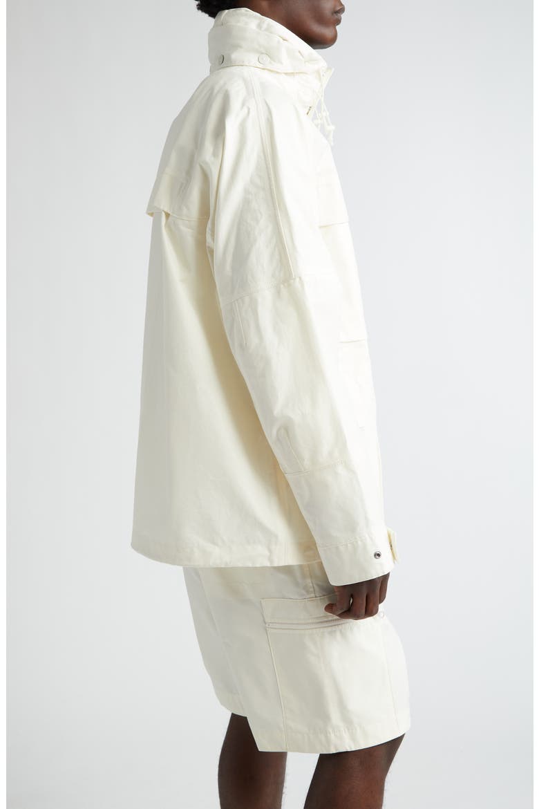 Ghost Cotton Utility Jacket with Stowaway Hood, Alternate, color, NATURAL
